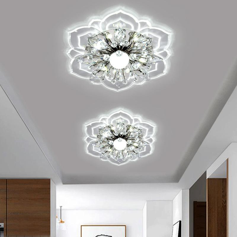 Moderní křišťálové okvětní lístky LED stropní světlo Ulička Chodba Chodba Schodiště Kuchyň Kavárna Vnitřní lampa