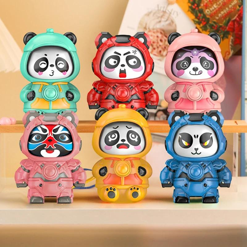 Cartoon Cute Panda Face Changing Doll Creative Novelty Children's Fun Wacky Toy Kids Bag Decoration Pendant Birthday Gifts