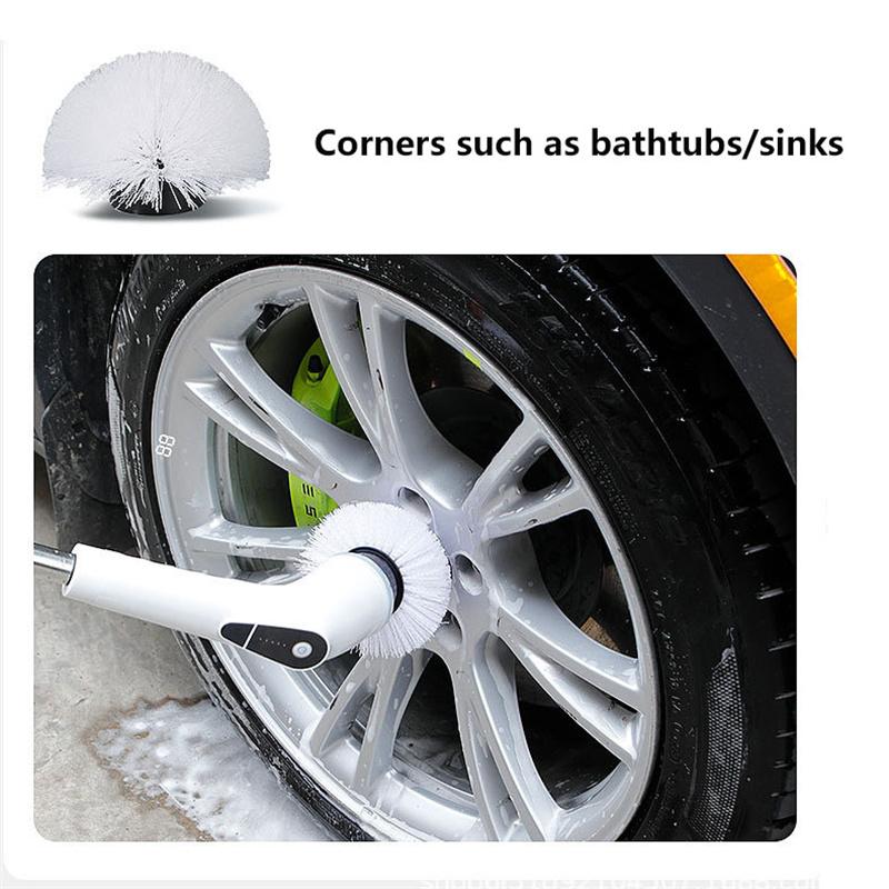 9 IN 1 Multi-functional Electric Cleaning Brush for Use In Kitchens/bathrooms/cars Handheld Powerful Cleaning Wonder Adjustable Length Cleaning Brush