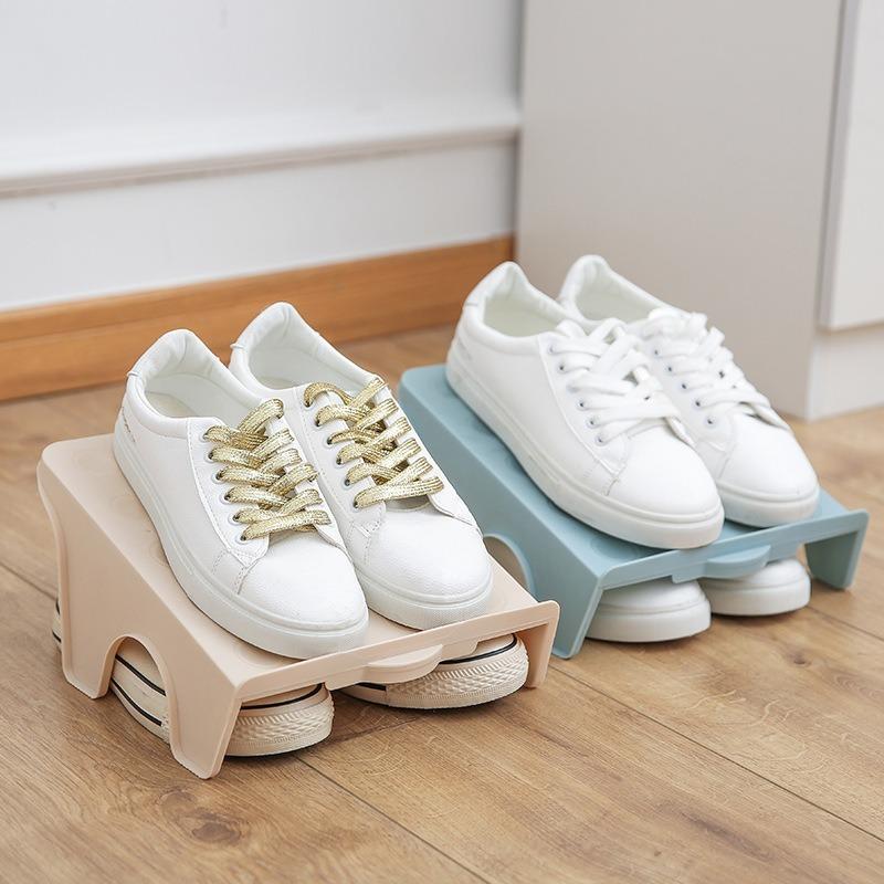 Storage Shoe Rack Double-layer Plastic Double-layer Shoe Rack Cabinet Integrated Shoe Rack To Organize Shoes and Slippers