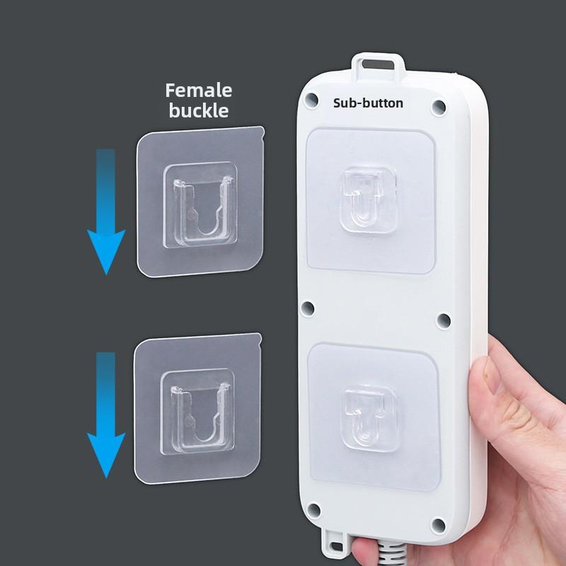 5/0 pairs of traceless snap fasteners unperforated plug hooks firmly fixed on the router fixed wall hooks storage buckles
