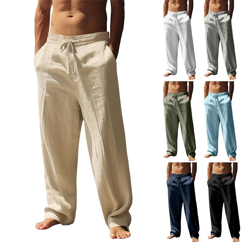 Pantaloni Casual Hip Hop da Uomo, Lunghi Pantaloni Sportivi Larghi Traspiranti per lo Streetwear Quotidiano