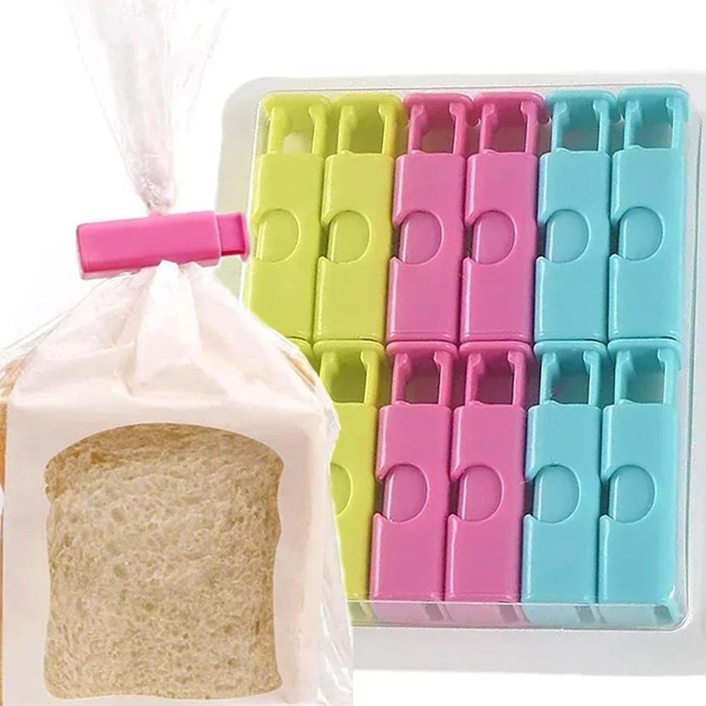 Donzens of Food Sealing Clips Bread Storage Bag Clips For Snack Wrap Bags Spring Clamp Reusable Kitchen Organization Clamp