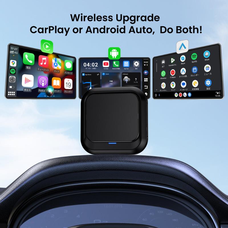 Wireless CarPlay Box, Wired Connection to Car Module Adapter, Car-to-phone Connectivity Android AI Box
