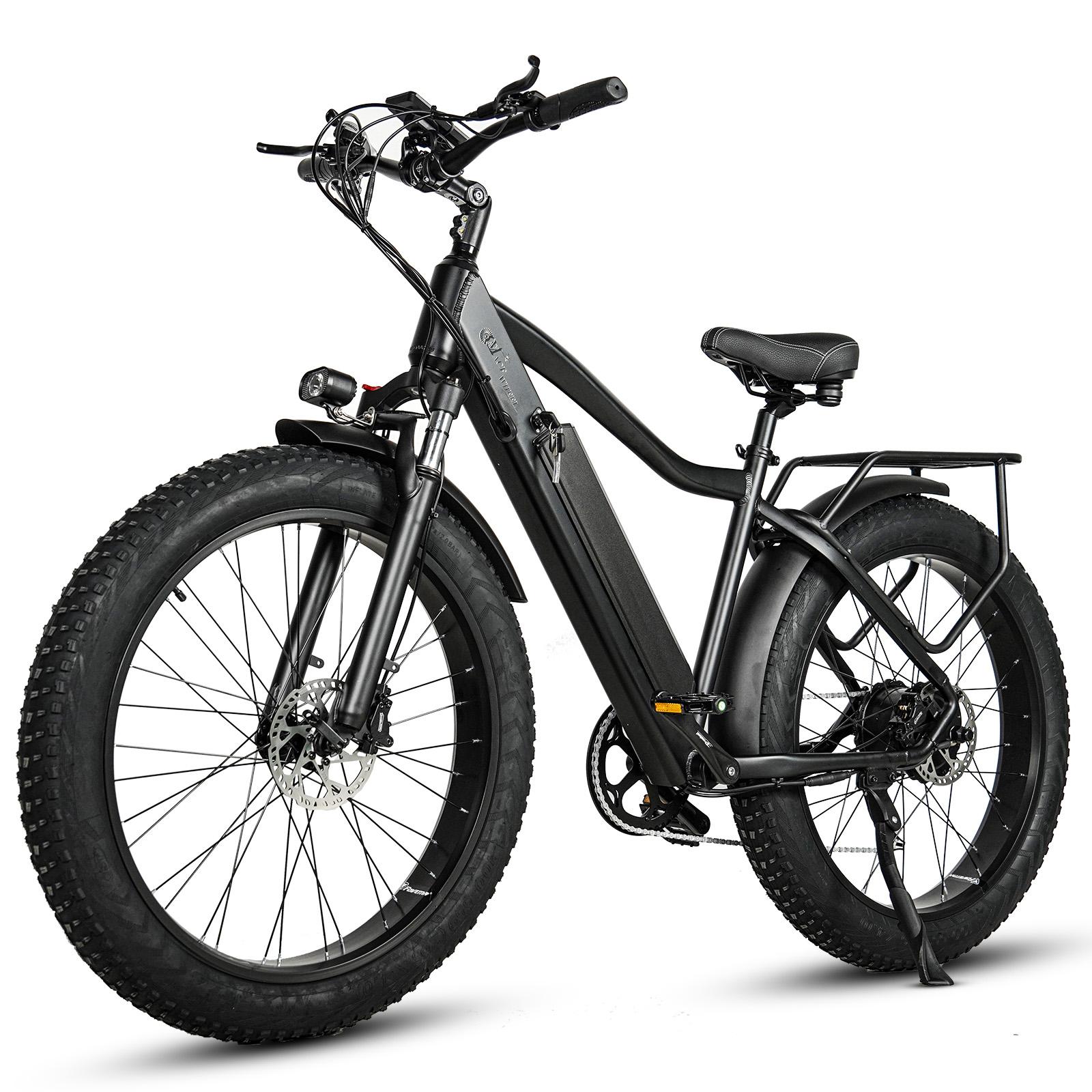 CmaceWheel J26 26" elektrické horské kolo s tlustými pneumatikami, motor 750 W, baterie 48 V 17 Ah