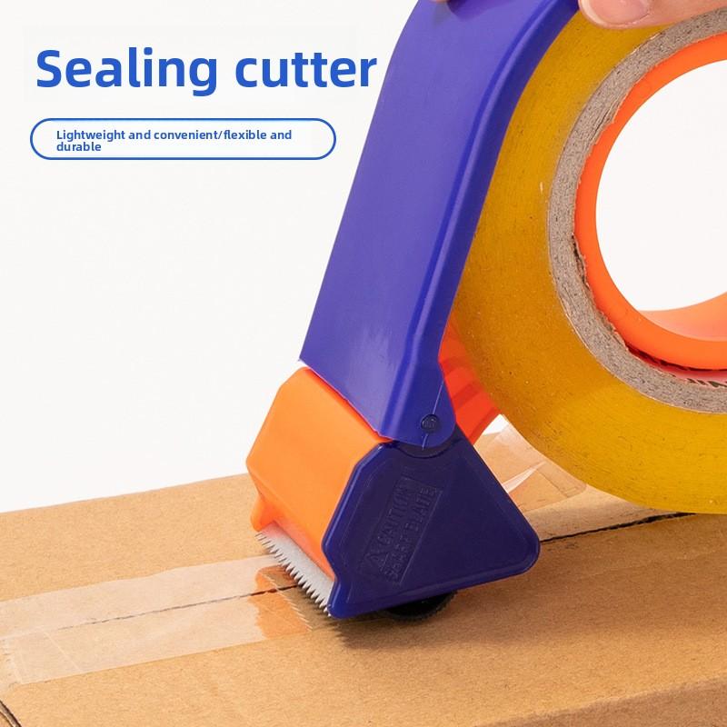 Tape Dispenser Plastic Sealing Packer Packaging Parcel 48mm Width Roller Tape Cutter Sealing Tape Holder Manual Machine