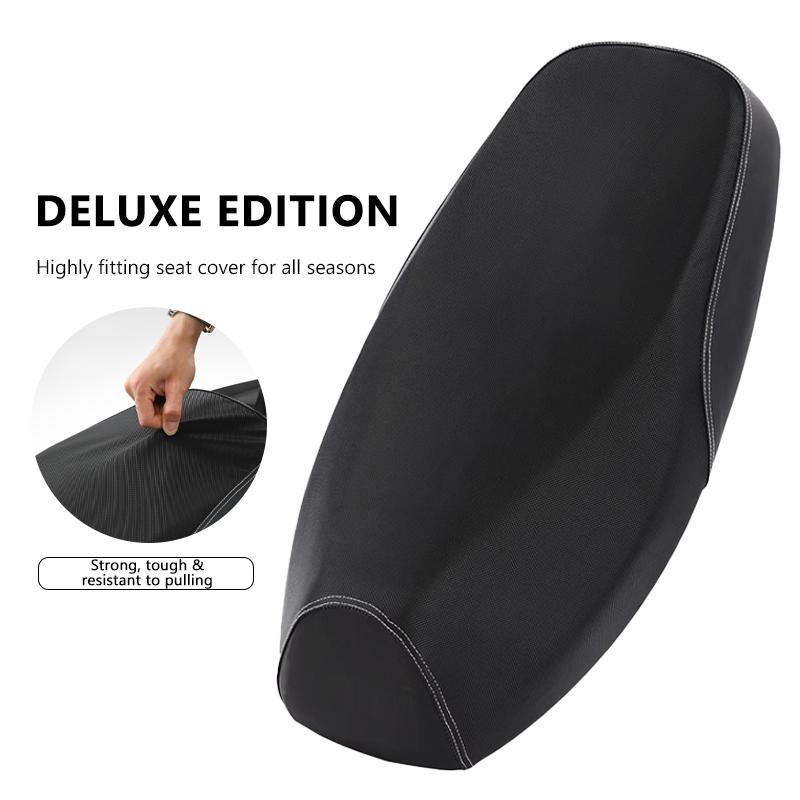 SEAMETAL Motorcycle Seat Cover Waterproof Breathable PU Leather Seat Cushion Cover Protector For Motorcycle Electric Scooter
