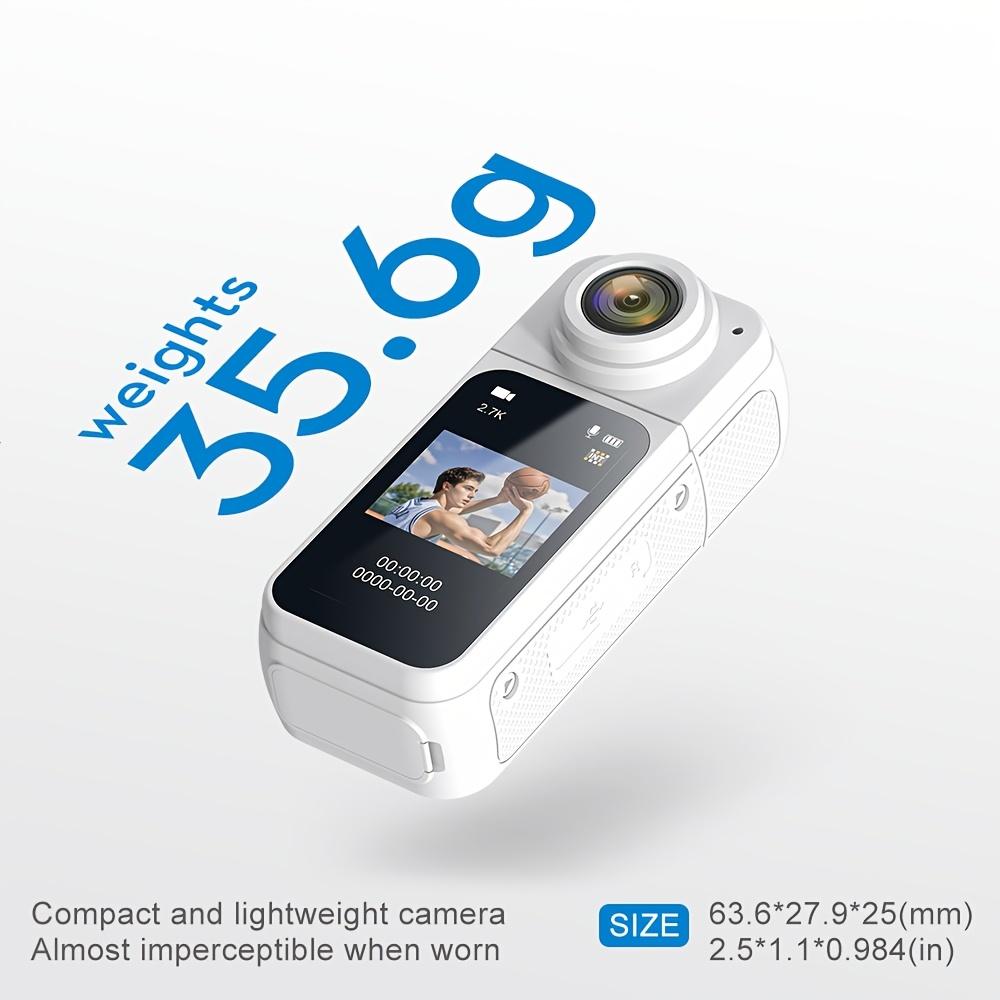 2.7K Ultra High Definition Finger Action Camera with Magnetic Band, 180 ° Rotatable Lens and 64GB Card - Wearable POV Camera for Travel