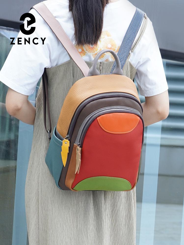 Zency Genuine Leather Women's Stylish Backpack