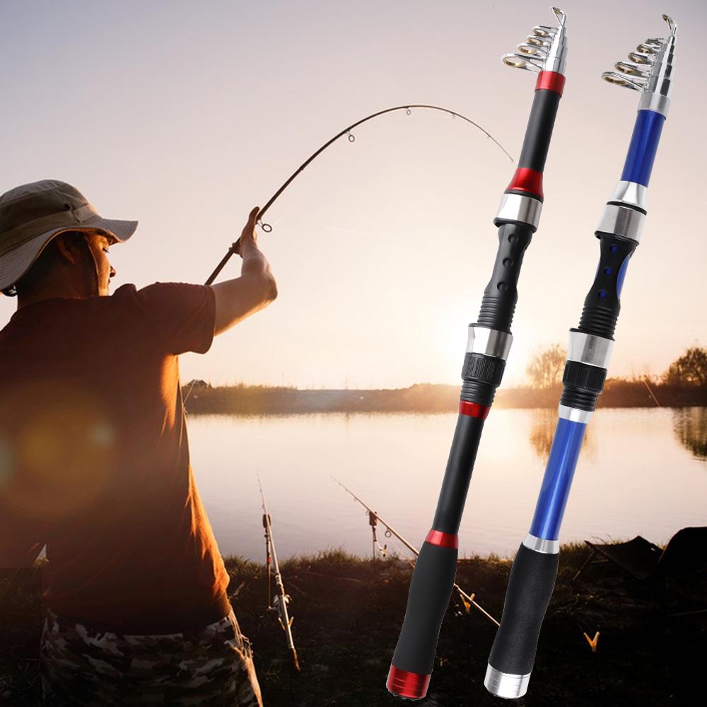 Telescopic Rock Fishing Rod 1.8M/2.1M/2.4M Spinning Fly Carp Feeder Carbon Fiber Mini Travel Ultra Light Fly Fishing Rod Pesca