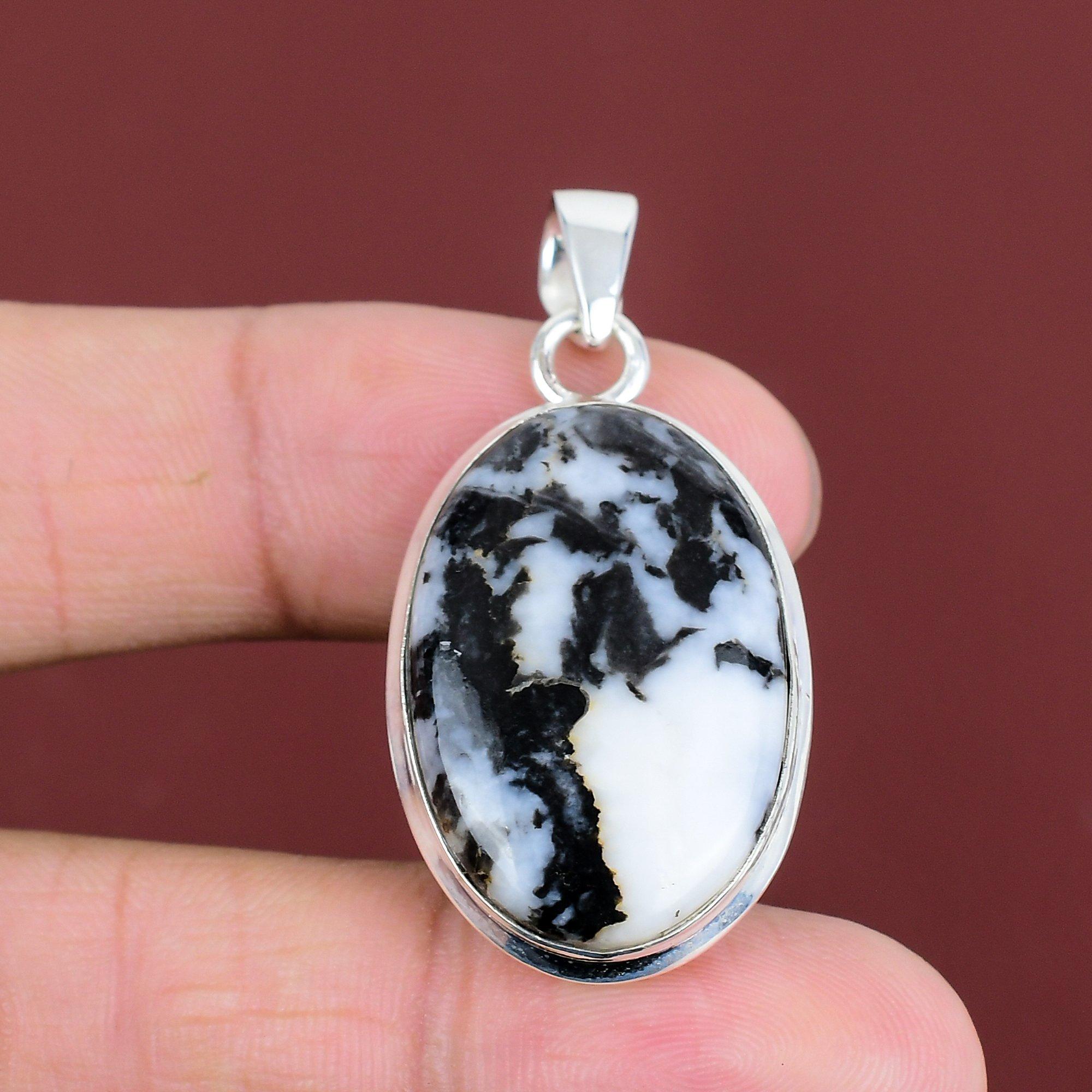 White Buffalo Turquoise Pendant 925 Sterling Silver Pendant Handmade Boho Pendant Very Pretty Gemstone Pendant Gifts For Mom Antique Jewelry
