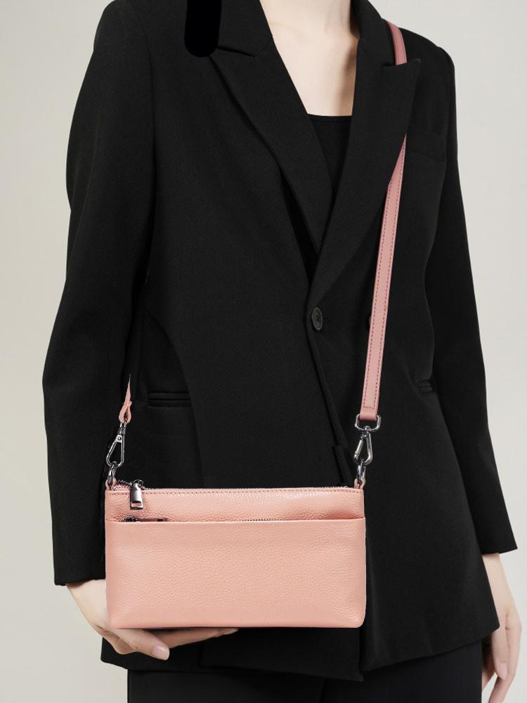 Zency Genuine Leather Shoulder Bag Small Crossbody