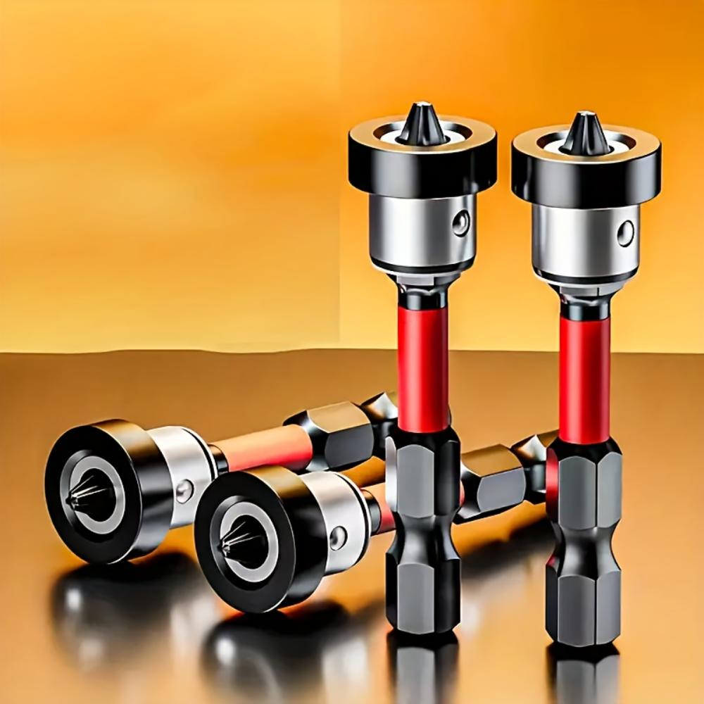 Versatile Cross Screwdriver Head, S2 Steel Magnetic Ring Positioning, Suitable for Office Hardwood Floor Installation - Painted and Polished Surface