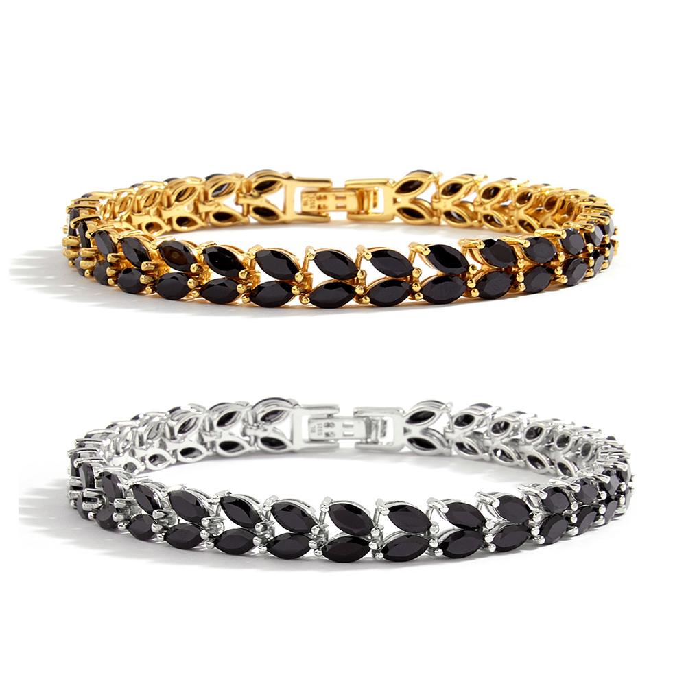 Bolaijewelry Light Luxury Black Spinel Fashion Bracelet 925 Sterling Silver Women's Black Friday Gift Daily Wear