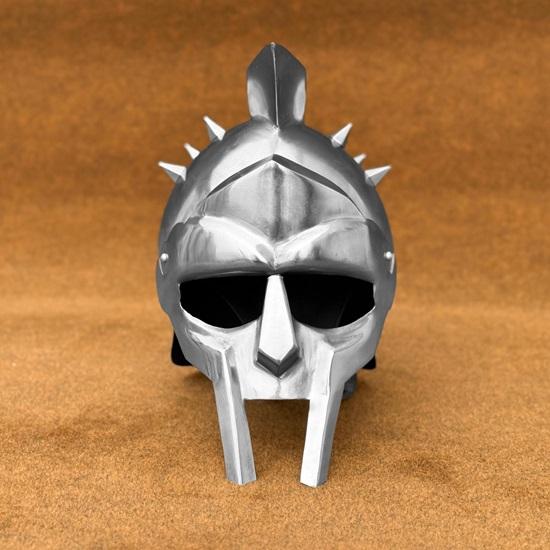 Greek Gladiator Helmet Maximus Decimus Meridius-Inspired Role-Play Armor for Collectors Enthusiasts