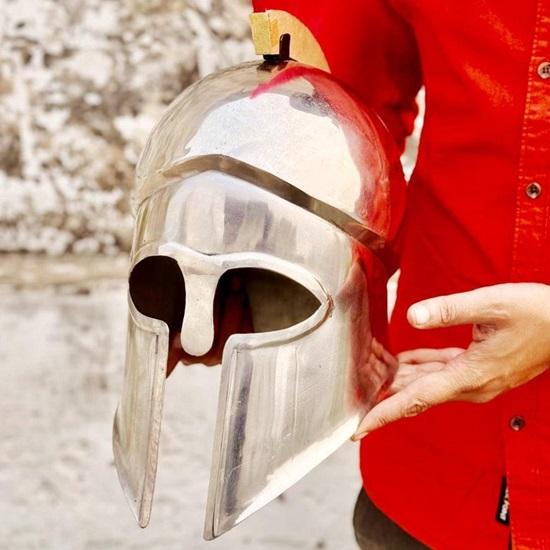 Greek Warrior Helmet Ancient, Wearable Design for Cosplay, LARP, Halloween Costume Best Gift For Him