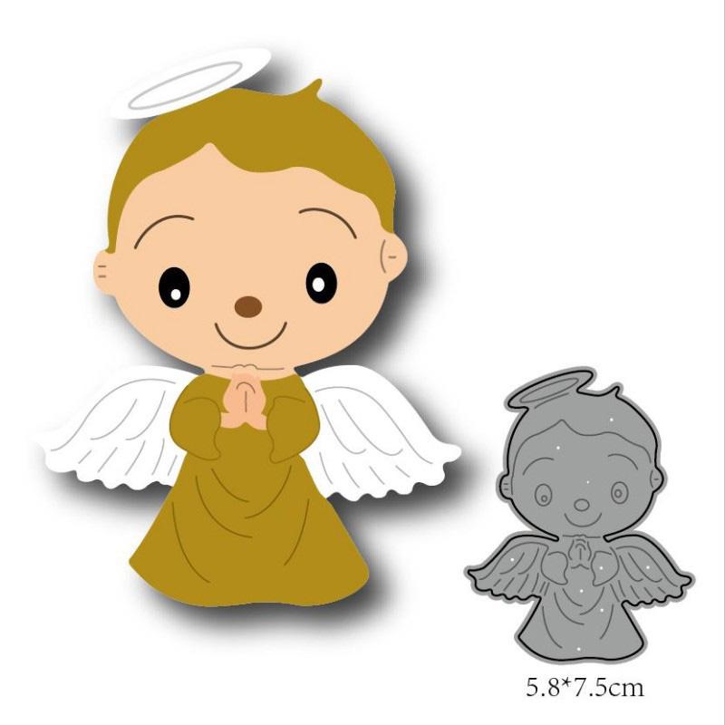 GLOBLELAND Lot De 2 Matrices De Découpe En Forme D'ailes D'ange En Métal Avec Plumes D'amour, Pour La Fabrication De Cartes En Papier, La Décoration, Le Scrapbooking, Les Loisirs Créatifs