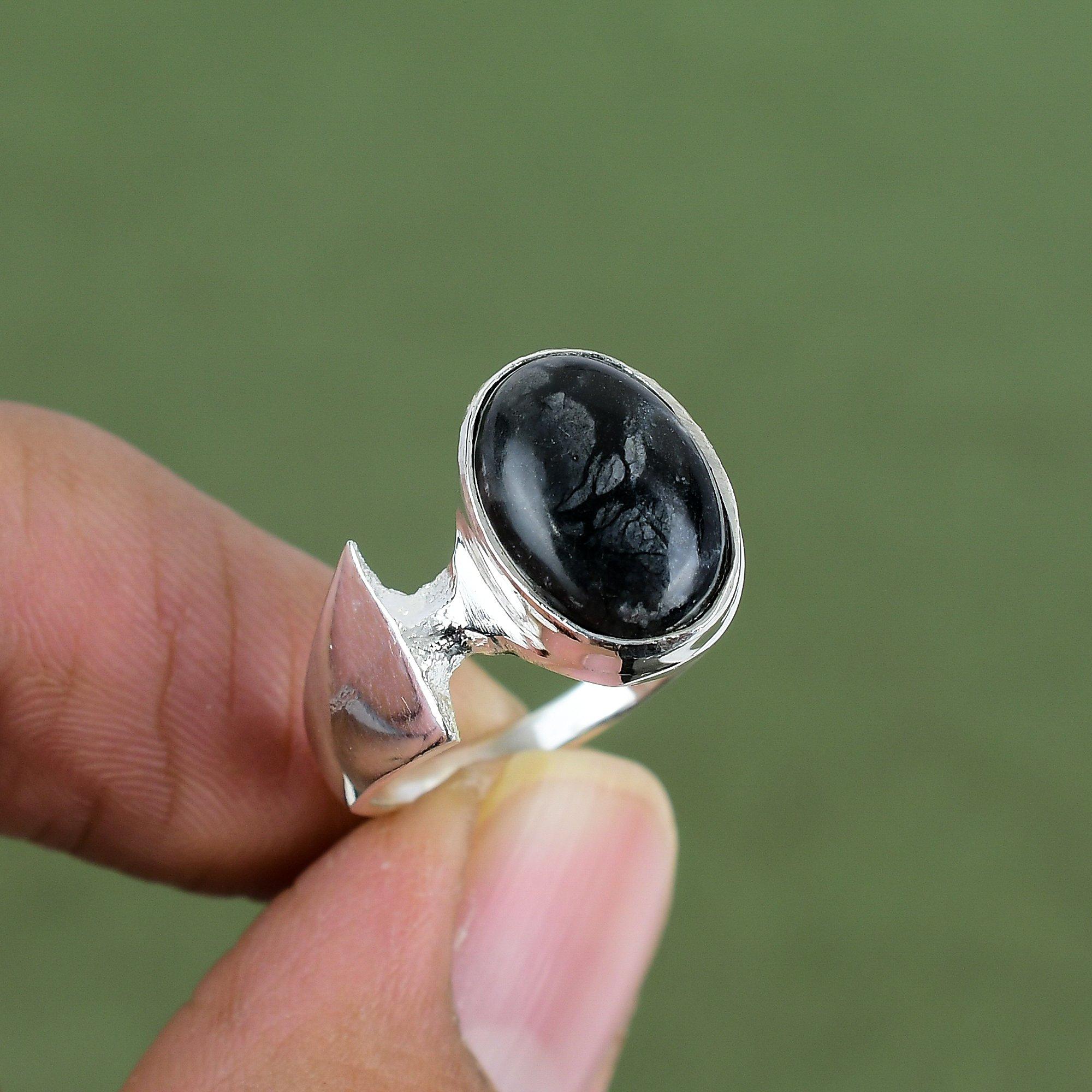 Picasso-Jaspis Ring 925er Sterling Silber Ring Echter Edelstein Schmuck Handgefertigt Einzigartiger Ring Designerring Geschenk Für Sie Erhältlich In Ringgröße