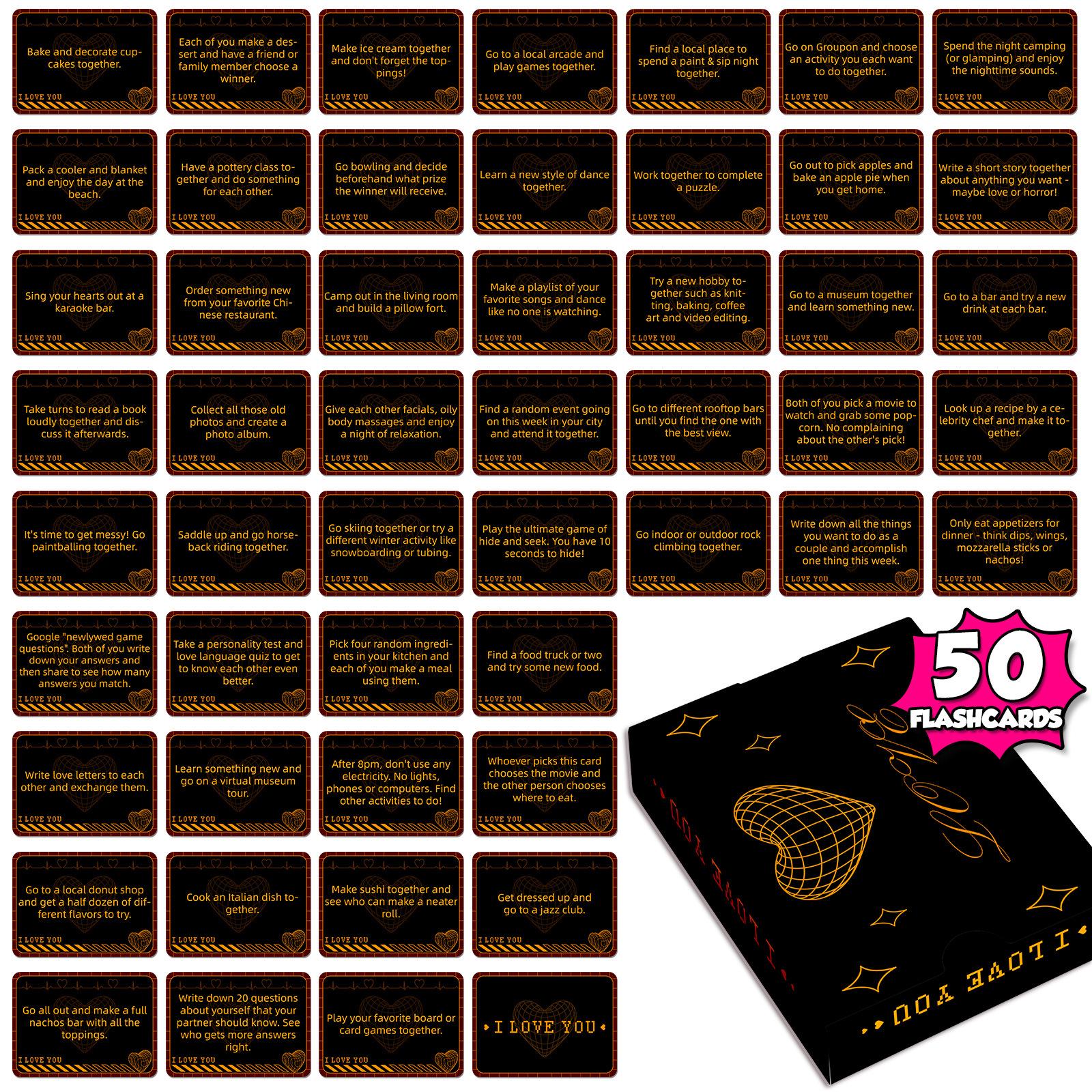 English Couple Interactive Card Romantic Love Party Game Cards
