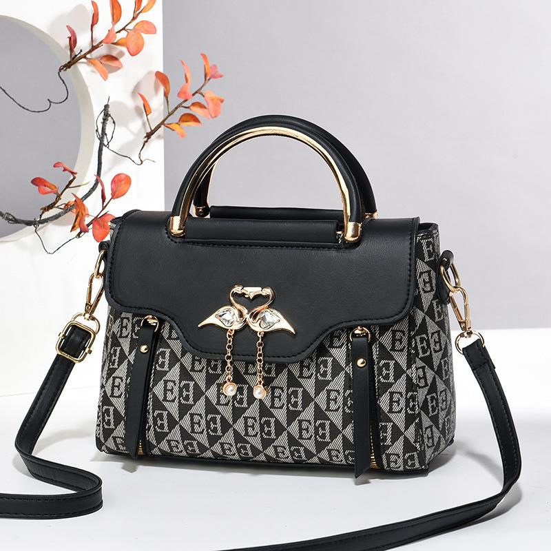 Temperament Kleine Quadratische Tasche, Damenhandtasche, Lässige Umhängetasche, Schultertasche, Bedruckte Tasche