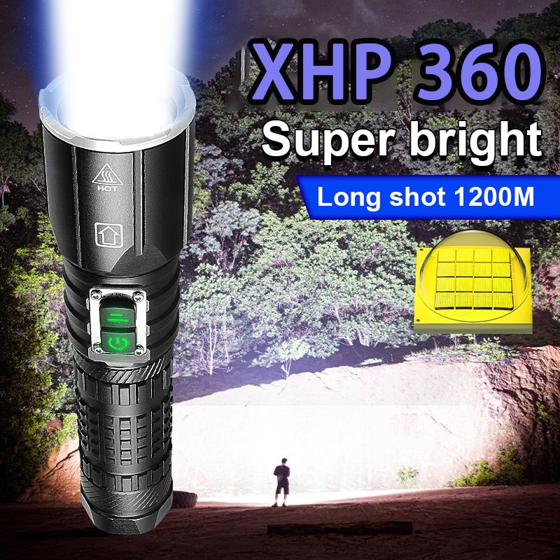 Lampe Torche LED X.store 900000 Lumens – Rechargeable USB – Étanche IP65 – Noire
