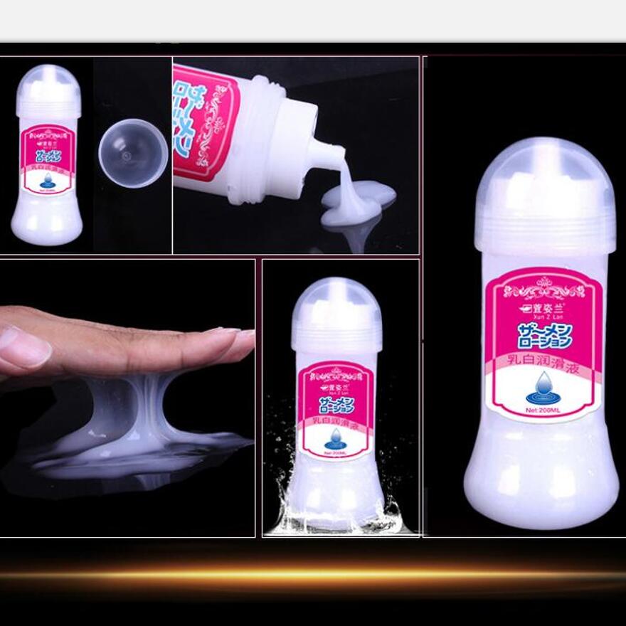 Lubrifiant pour hommes et femmes, jouets sexuels, crème visqueuse, huile à base d'eau, lubrifiant Anal, Vaginal, Imitation sperme pour adulte