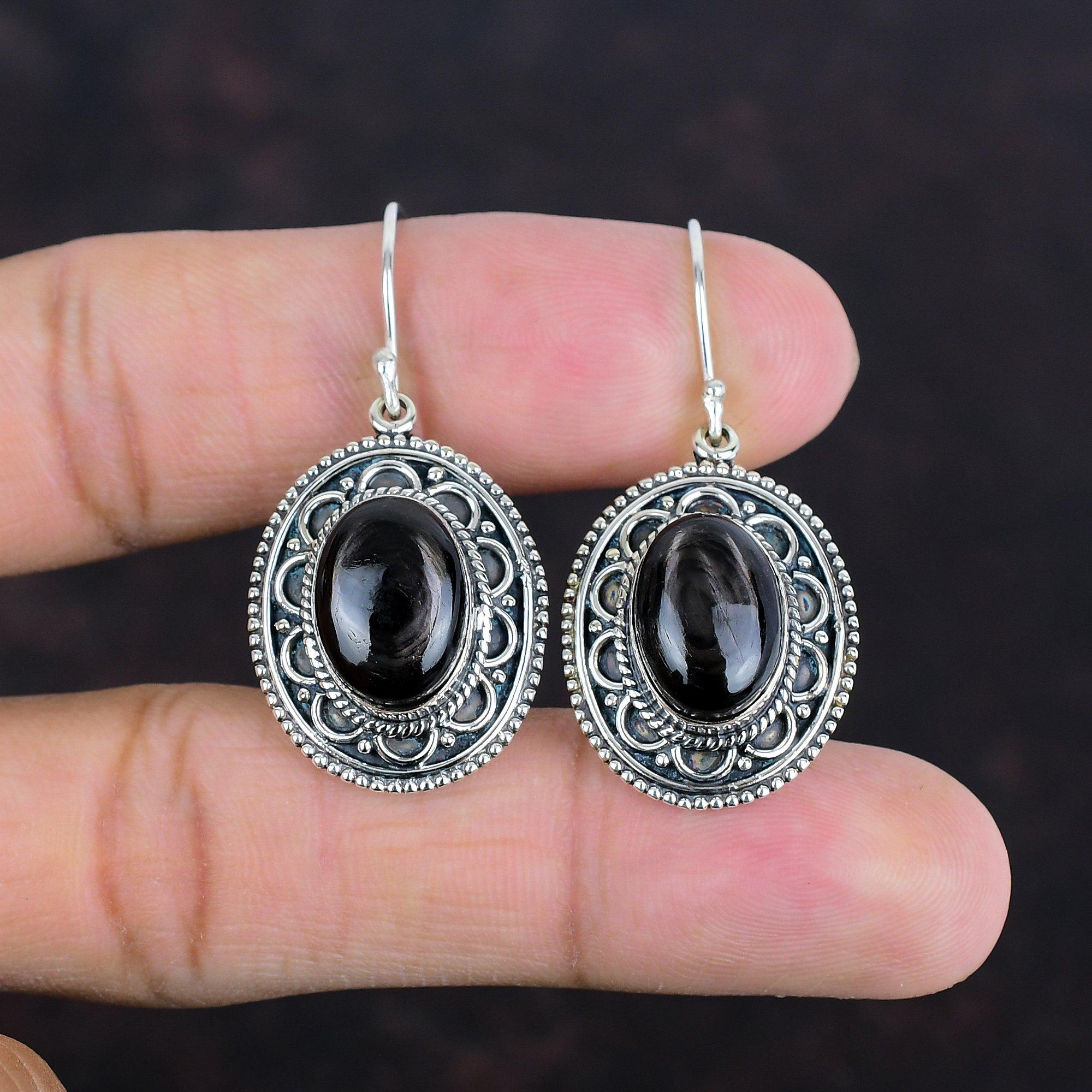 Hypersthene Earring Top Quality Gemstone Jewelry Vintage Earrings 925 Sterling Silver Earring Handmade Earring Designer Jewelry Gift For Her