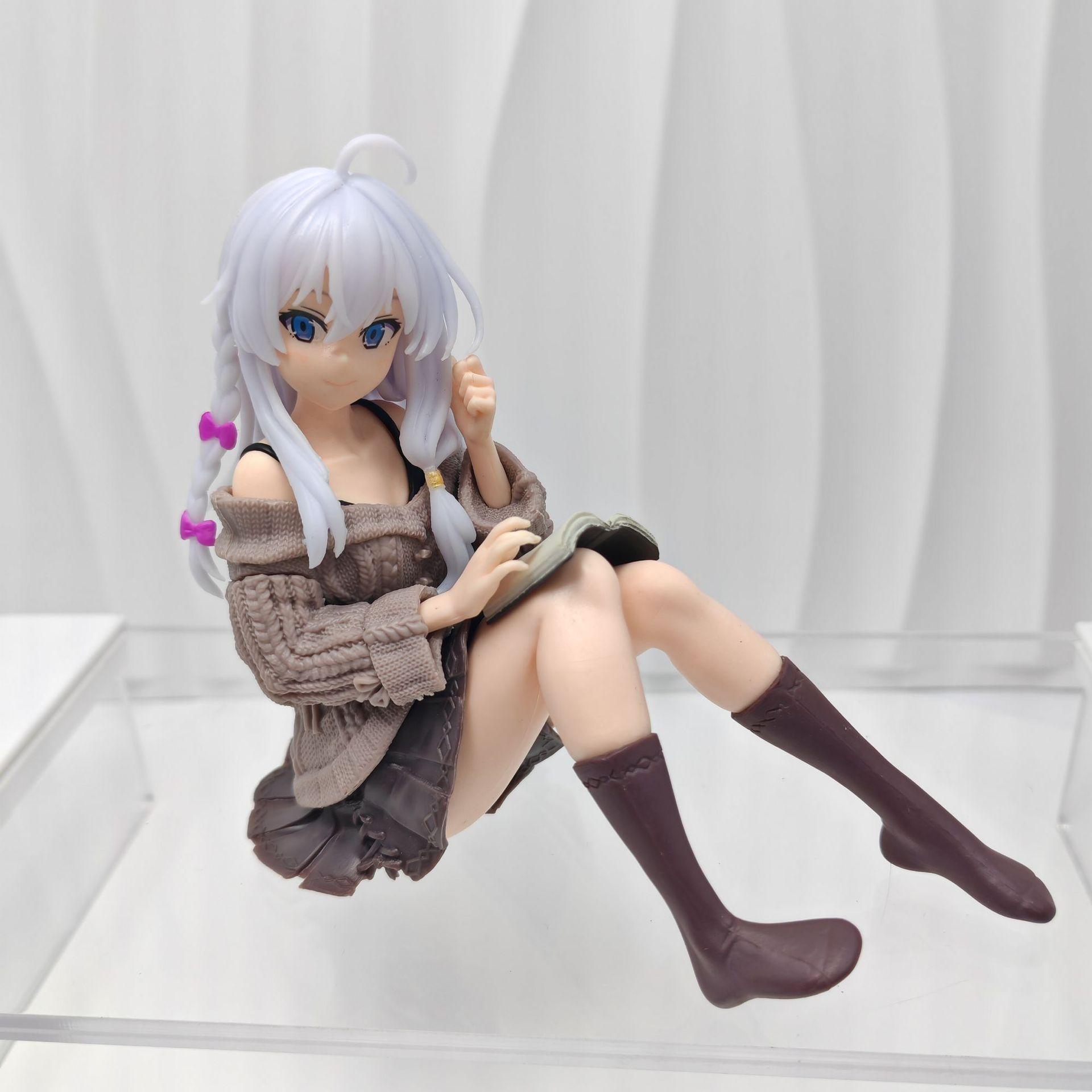 10cm Wandering Witch The Journey Of Elaina Elaina PVC Action Figure Anime Model Toy Collection Doll Gift