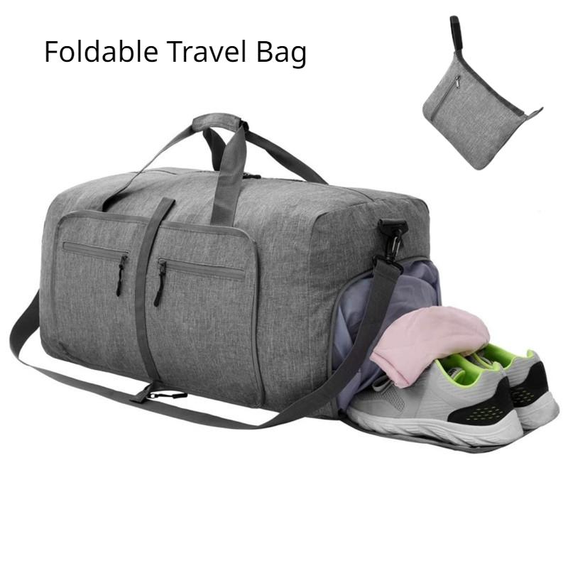 65L/85L/115L Large Capacity Folding Travel Handbag 300D Cation Unisex Tour Camping Tote Bag Outdoor Leisure Sports Fitness Duffel Bag