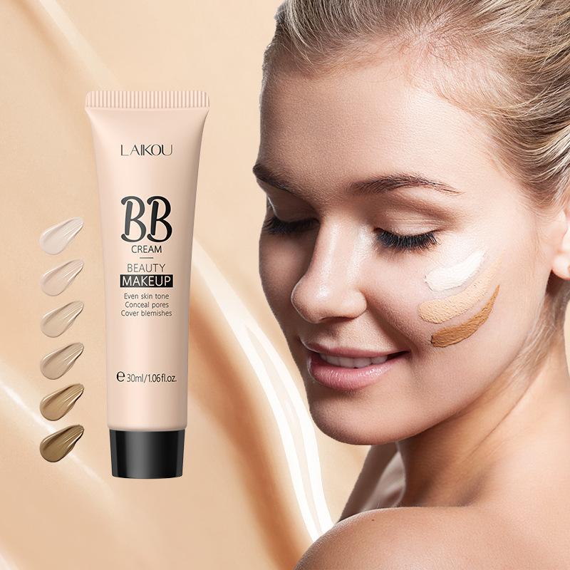 LAIKOU Voděodolný BB krém, plně potažený slunečník, dlouhotrvající make-up, nesnadno se sloupává 30 ml