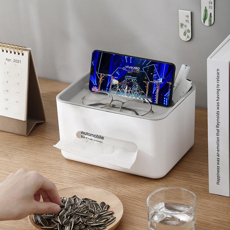 Remote Control Organizer TV Remote Holder For Table Multipurpose Desktop Storage Box Bedroom Living Room Organizer