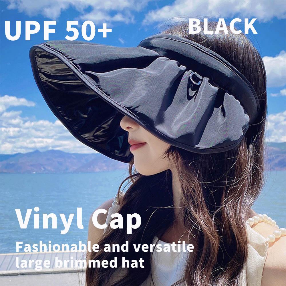 Sommersolhatter for kvinner Sammenleggbar bøttehatt Merke strandhatt med bred skygge Dome patchwork UV-reise fiskelue