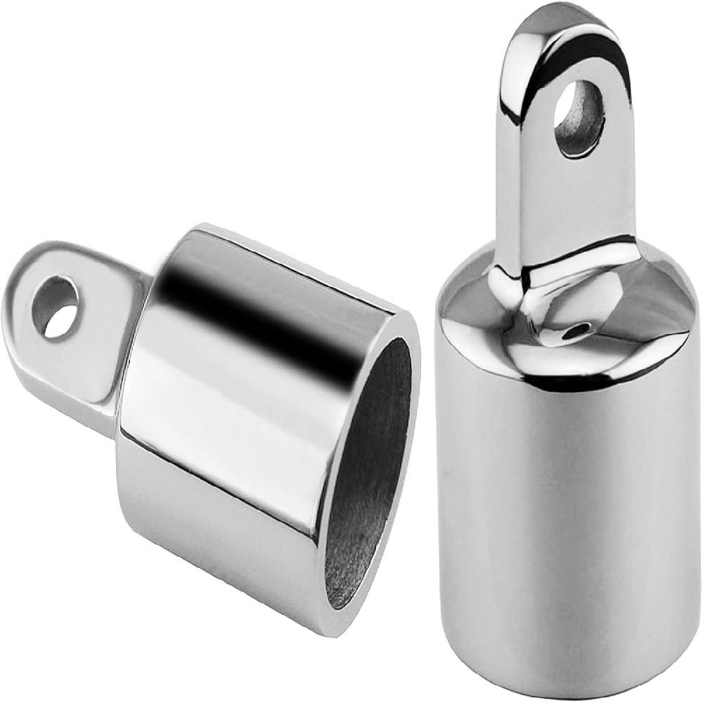 2 Pcs Yacht Double Top Silk Slipcap Stainless Steel Casting Boat Awning Accessories Sunshade Rain Speedboat Boat Supplies