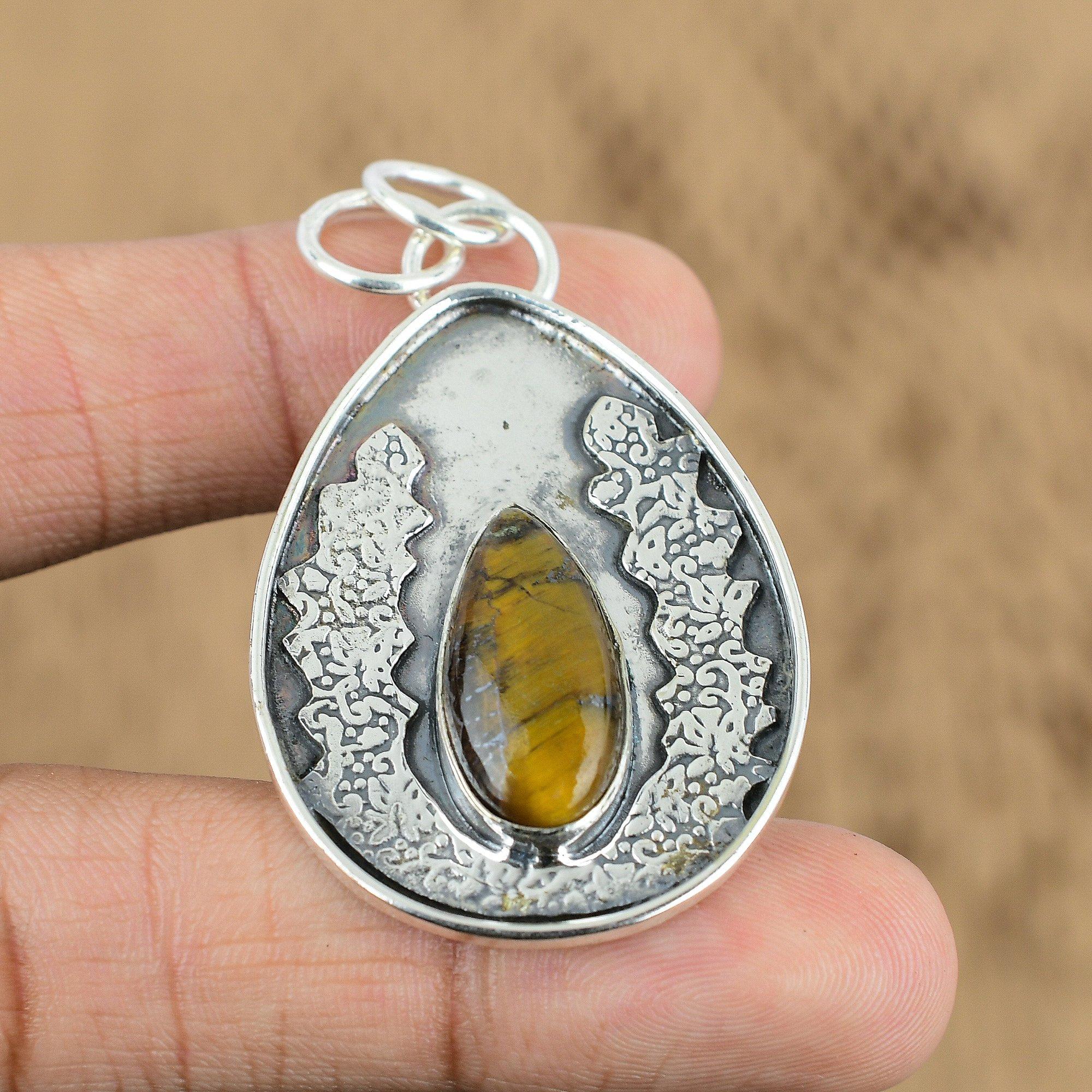 Nellite Gemstone 925 Silver Elegant Wedding Unique Anniversary Pendant Jewelry