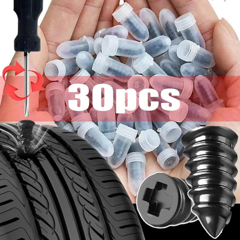 Auto Motorrad Vakuum Reifen Reparatur Nägel Lkw Roller Fahrrad Reifen Punktion Reparatur Tubeless Werkzeuge Gummi Metall Zubehör 10/30 stücke