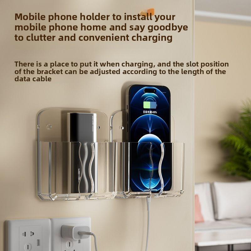 Wall-mounted Punch-free TV Air Conditioner Remote Control Wall Hanging Box Storage Box Storage Bracket Bedside Wall Hanging Storage Rack Rack