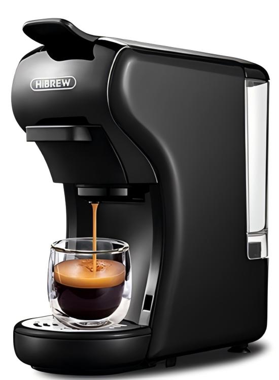 HiBREW H1A 220V Coffee Machine Espresso Cold and Hot Extraction Compatible Multi-capsule Small