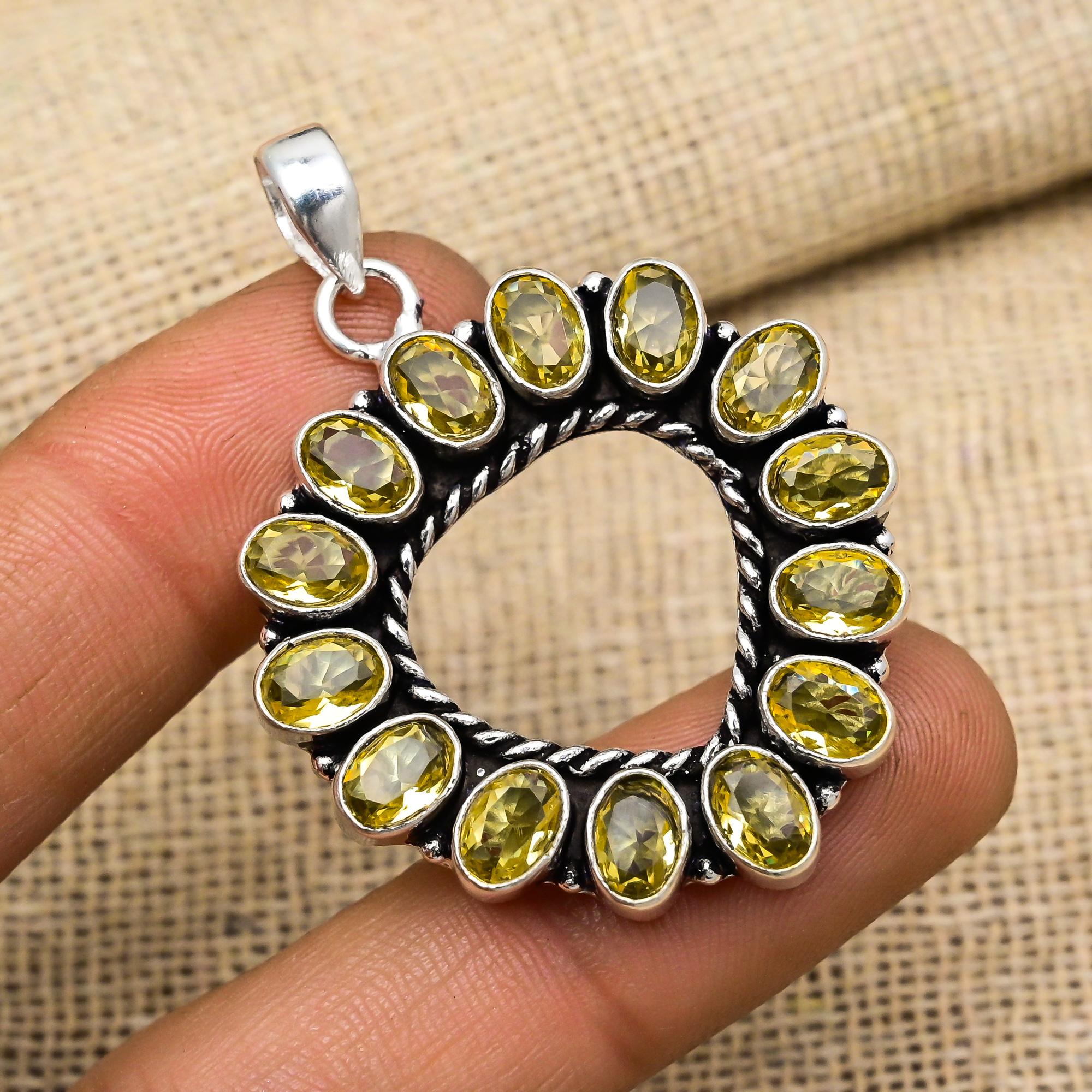 Citrine Gemstone 925 Sterling Silver Handmade Wedding Earrings Jewelry For Thanksgiving