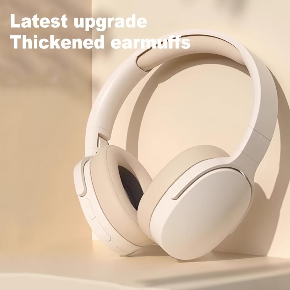 Foldable Wireless Bluetooth 5.3 Headphones 3D Stereo Headset Noise Reduction Music Gaming Earphones with Mic