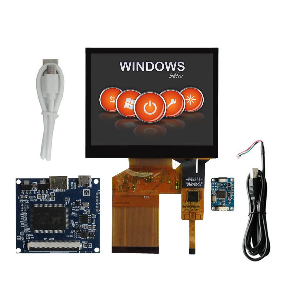 Schermo LCD Multiuso da 3,5 Pollici LQ035NC111 Controller Display Scheda di Controllo Driver Digitizer Touchscreen Mini HDMI-Compatibile