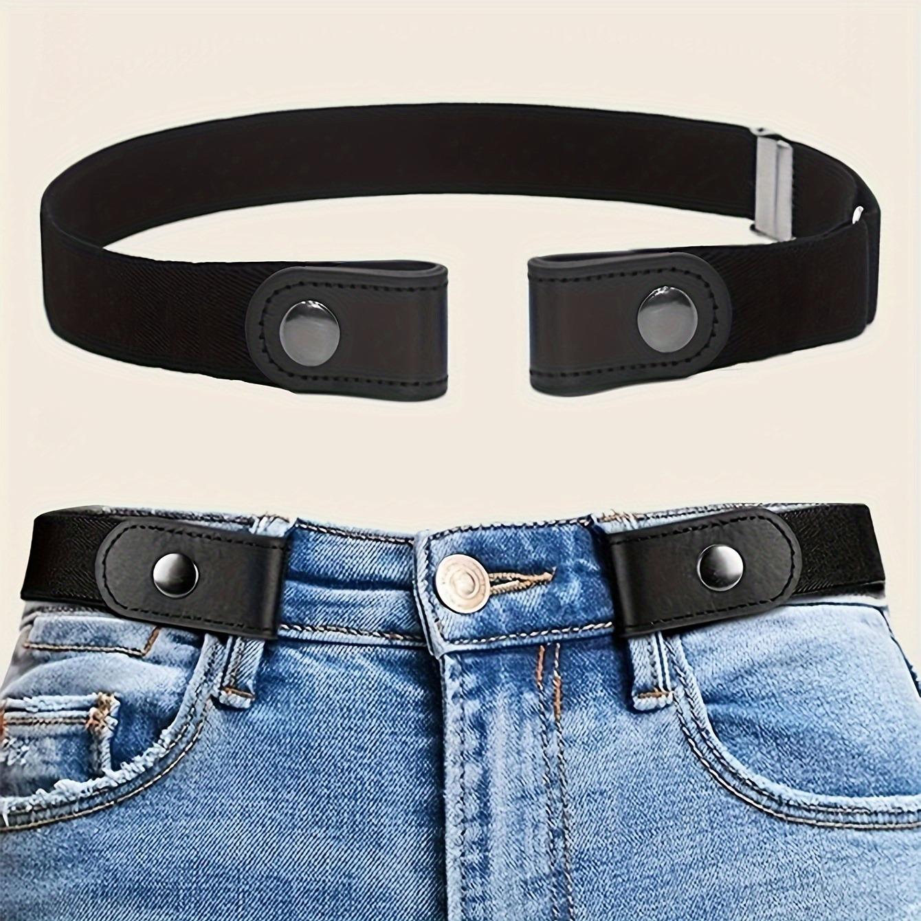 1pc Abdominal Control Belt - Elastic Adjustable Waistband for Jeans and Pants - No Buckle Design, Comfortable and Convenient for Men & Women