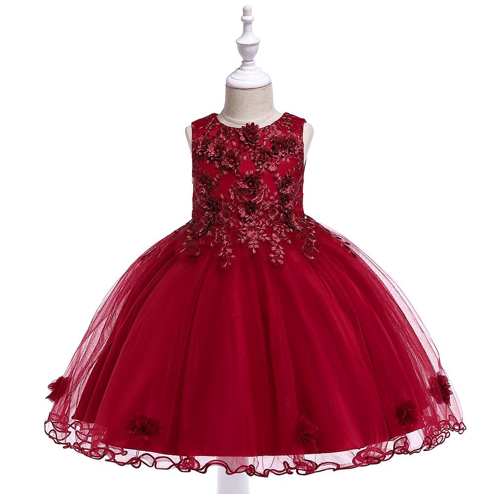 Toddler Girls 3 6 4 5 8 10 Birthday Clothes Bow Cute Baby Baptism Gown Kids Wedding Party Elegant Princess Vestidos Christmas Costume