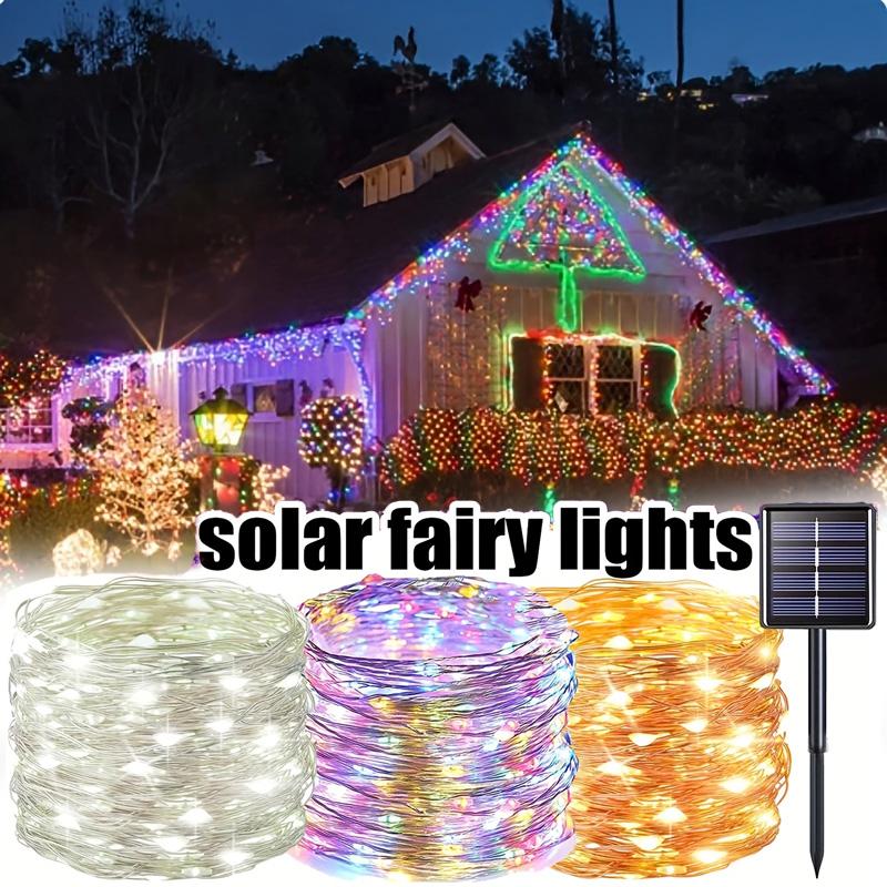 New Year Christmas Decoration Holiday Fairy Lamp Copper Wire USB Led Indoor Home Decor White RGB String With Remote Control