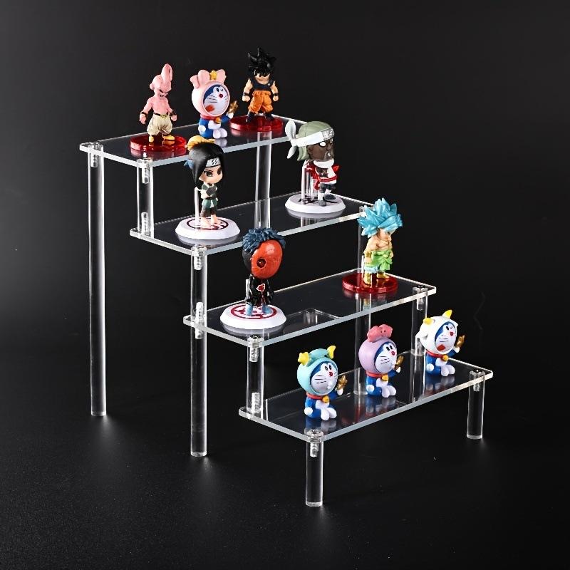 1pc Shiny Acrylic Perfume Organizer - Multi-Level Display Stand for Anime Car Models & Mini Toys