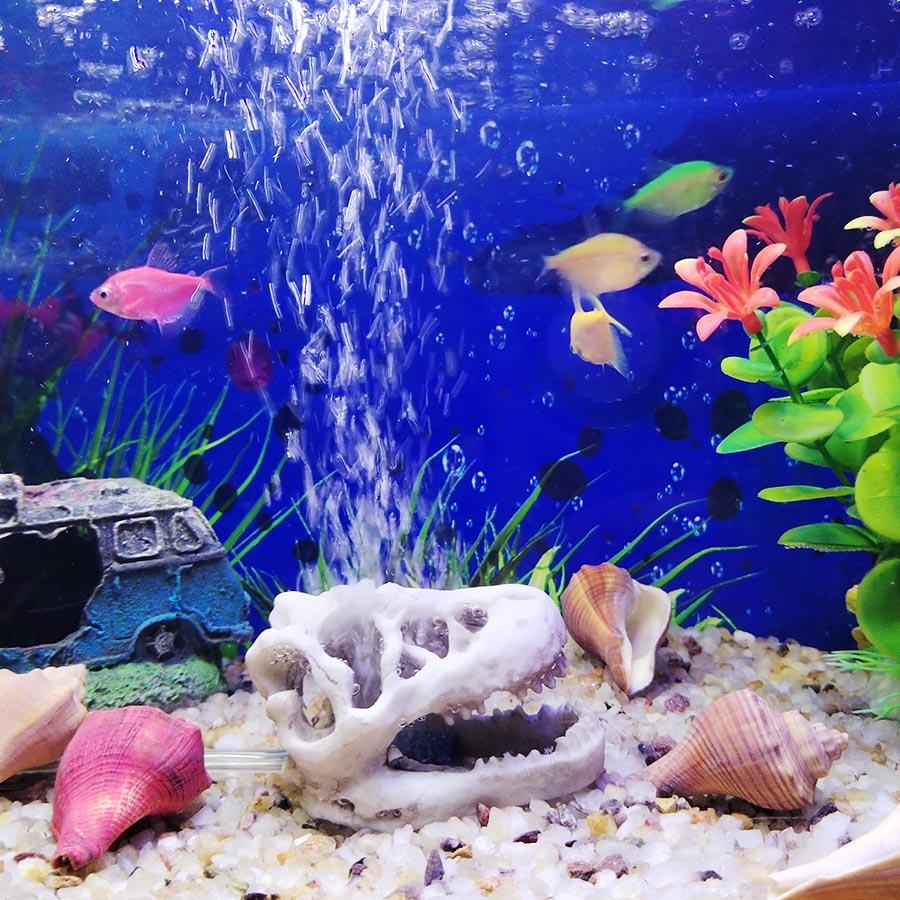 1 Set Resin Dinosaur Fossil Simulation Mini Dinosaur Ornaments Decorative Props Crafts Arts Artificial Decor for Fish Tank Aquarium