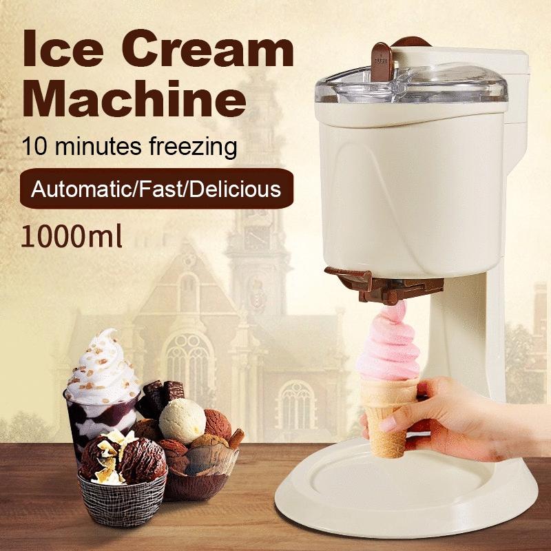 Automatický zmrzlinovač Výrobník ovocné zmrzliny Kapacita 1000 ml pro domácí Elektrický DIY Kuchyňský Domácí Použití Stroj na ovocné dezerty