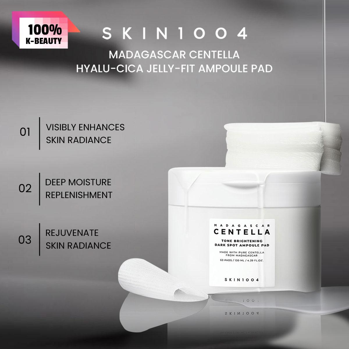 SKIN1004 MADAGASCAR CENTELLA TONE BRIGHTENING DARK SPOT AMPOULE PAD 60pcs