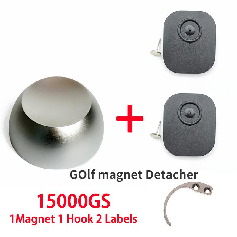 Original 15000GS EAS Magnetic Golf  Detacher Tag Remover Universal Magnet Eas Golf Detacher Security Lock Key with 1 Hook 2 Tag