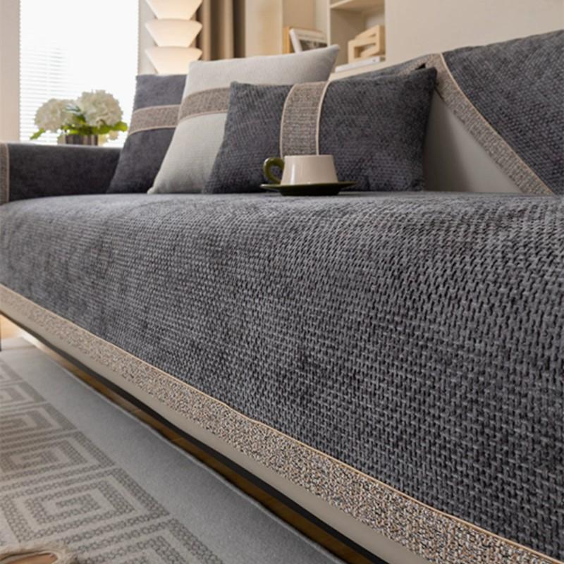Luxus-Sofa-Pad Anti-Rutsch Möbel Staubschutz Tuch Couch Handtuch Chenille Sofa Abdeckung für Wohnzimmer Heimdekoration 4 Jahreszeiten Universelle Sitzmatte