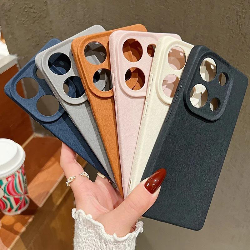 Чехол для телефона для Vivo V23 V50 Y15S Y27S Y36 Infinix Hot40 Note40 Smart9 MotoG35 G84 Роскошный кожаный текстурный мягкий силиконовый защитный чехол